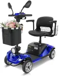 Mbxcooter M1 15 Miles 4-Wheel Mobility Scooter for Adults/Seniors, 350W Powered Electric Wheelchair Device w/15Ah Extended Battery, Foldable Design, 300 lbs Capacity, Compact & Portable for Elderly