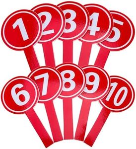 VALICLUD 10 unidades en posesión de una placa de mesa de mano paleta de votación número 10 remos marcadores tabla para votar o no, paletas portátiles espuma pequeña pizarra simple