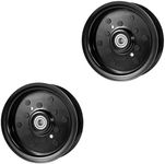 Sutmorly (2 Pack 532196106 Idler Pulley for Craftsman Mower - Flat Idler Pulley Fit for Husq Ariens Sears Poulan Riding Lawn Mower Tractor with 42" 46" 48" 54" Deck, Replace AYP 197379, 196106