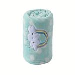 CREVENT Lightweight Fuzzy Fluffy Warm Plush Baby Blanket for Infant Toddler Newborn Unisex Crib Cot Stroller (75cmX100cm Green Rainbow Unisex) …