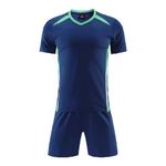 Gavena Kids Boys Football Kits Football Training Sets Sport Jerseys Uniform Youth School PE T-shirt and Shorts Set Gym Tracksuits for Children(10-11 Years,XS,Navy)