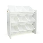 Humble Crew 9 Bin Toy Storage Organizer, White