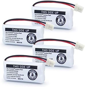 QBLPOWER BT162342 BT262342 Battery Compatible with BT183342 BT283342 BT166342 BT266342 CS6114 CS6419 CS6719 EL52300 CL80111 Cordless Phone (Pack of 4)
