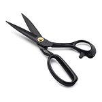 GNR 10 Inches Carbon Black Stainless Steel Tailoring Scissor, Cutting Fabrics and Alterations Purposes | 10 Inch, Set of 1