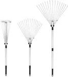 Buyplus Adjustable Garden Leaf Rake