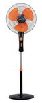 IBELL ZEPHYR03 Pedestal Fan 3 Leaf 400mm with Timer and High Speed motor (Orange)