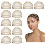 Dreamlover HD Wig Cap for Lace Front Wig, Transparent Wig Caps for Women, Invisible Bald Cap for Wig, Light Brown, 12 Pieces