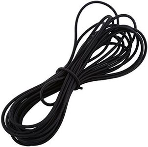 Yosoo 5mm 10mm Black Strong Elastic Bungee Rope Shock Cord Tie Down for Replacement, Repair & Outdoors, 5mm10M(Negro)