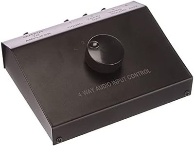 Audio Controller, 4 Canali In Ingresso ( 3X Rca + 1X Jack) A 1 Uscita Rca ( Amplificatore), Stereo, Selettore Manuale, Anche Configurazione Inversa 1