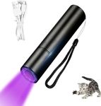 Calyrex Black Light Flashlights, LED Small UV Light 395nm, Handheld Urine Detector Light for Dog Cat, Dry Stains, Resin Curing, Bed Bug