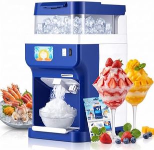 Newhai Commercial Ice Shaver Machine 250W, 8.5QT/8L Electric Snow Cone Maker – Adjustable Ice Thickness Automatic Ice Crusher, Crushed Ice Maker for Restaurants Cafes Parties