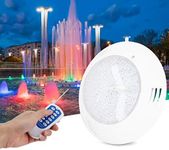 EECOO Pool Lights Underwater, Submersible LED Pool Light 300 LEDs, 30W IP68 Waterproof RGB Underwater Lights with RF Remote Control, Decoration Light for Pond Party Garden Landscape Lighting AC12V
