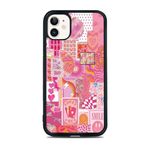 NNLEA for iPhone 11 Case,Pink Trend Retro Case Cover with Fashion Vogue Designs for Girls Women,for iPhone 11 6.1" Black