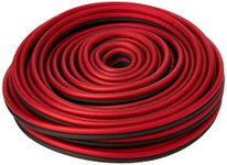 Bullz Audio BPES10.50 50' True 10 Gauge AWG Car Home Audio Speaker Wire Cable Spool (Clear Red/)