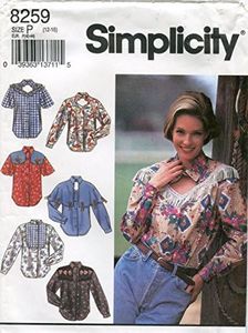 Simplicit 8259p Patron de Couture Femme Western Chemises Taille 12 16