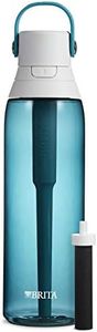 Brita Insulated Filtered Water Bottle with Straw, Reusable, BPA Free Plastic, Sea Glass, 26 Ounce