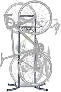 Delta Cycle & Home Heavy Duty 2-Bike Upright Stand for Two Bikes - Lightweight Freestanding Bike Storage Rack - Tool-Free Adjustable Bike Stand for E-Bikes and Mountain & Road Bikes (HDRS6200)