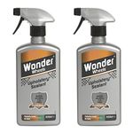 2 x Wonder Wheels Fabric Upholstery Sealant Spray 500ml for Car & Home Upholstery Maintenance