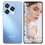 OUKITEL C50 Mobile phones 5g - Android 14 phone 24GB+128GB (1TB), 50MP+5MP Camera, 6.8" HD+ Display Phones, 5150mAh Battery&10W, Sim-Free & Unlocked Mobile Phones, FaceID/Fingerprint/GPS/OTG