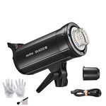 Godox SK400II-V Upgraded Studio Flash Light 400Ws Power 5600±200K Strobe Light Built-in 2.4G Wireless X System with LED Modeling Lamp for Wedding Portrait Advertising Photography