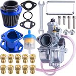 ORAEVY VM22 26mm Carburetor Carb Kit fit for Performance Intake Pipe Mainfold Air Filter Fit For Predator 212cc GX160 Honda GX200 CT200U 196cc KT196 Clones Moto Go Kart Mini Bike Race Kart (Blue)