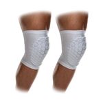 McDavid Sports Medicine 6440 Hex Knee/Elbow/Shin Pad (Small, White)