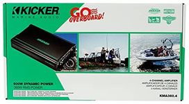 Kicker 48KMA3604 360 Watt 4-Channel Marine Amplifier Boat Amp KMA360.4