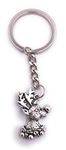 H-Customs Rudolph moose reindeer keyring pendant silver metal