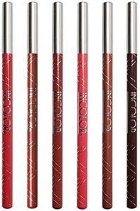 Incolor Intense Lipliner Pencil Set,Smudge Free, Waterproof Creamy Lip Liner Pencil, Multi Color pack of 6 COMBO 3 (13,14,15,16,17,18)