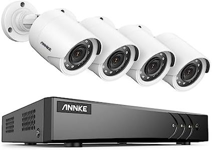 ANNKE 8CH 3K Lite Wired Security Camera System, H.265+ DVR with AI Human/Vehicle Detection, 4X 1080p CCTV Bullet Camera, 100ft Night Vision, Easy Remote Access, Motion Alert, No Hard Drive Disk-E200