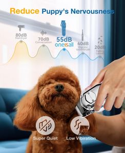 oneisall Dog Clippers – Cordless, Low Noise, Waterproof Pet Grooming Shaver