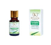 Kullen Eucalyptus (Nilgiri) Essential Oil for Diffuser, Skin, Hair, Cold and Cough | 15ml | 100% Pure and Nature | Therapeutic Oil, Aromatherapy Oil (15, Eucalyptus)