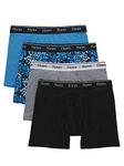 Hanes Originals Men's Trunk Briefs, Stretch Cotton Moisture-Wicking Underwear, Modern Fit Low Rise, Assorted Blues, Size Medium