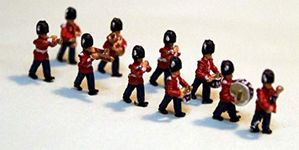 Langley Models 10 Guard Marching Band N Scale Model People Figures PAINTED A113p