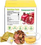 Soilmount Organic Pomegranate Peel Tea Bags - 18 Count | Natural Herbal Tea for Wellness | No Additives | Refreshing Daily Drink