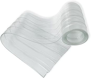 Plastic Door Strips, 8' x 7" Vinyl Replacement Dog House Door Flap Curtain Waterproof Clear Curtain Strips, Walk in Freezers, Coolers, Basement and Warehouse Doors, 0.08" Thickness