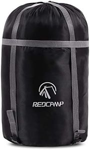 REDCAMP Sleeping Bag Stuff Sack, Compression Sack, Great for Backpacking and Camping Black M