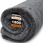 Ghguole Car Drying Towel Extra Large,1800GSM Drying Towel Car Detailing,Double-Sided Thickened Microfibre Towels,Super Absorbent Lint-Free Cars Cleaning Cloths for Fast Drying,Washing (60 * 90)