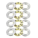 uxcell F8-16M Thrust Ball Bearings 8mm x 16mm x 5mm Chrome Steel Single Direction 4pcs