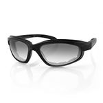 Bobster Fat Boy Sunglasses with Black Frame and Anti-Fog Photochromic Lens (Gloss Black)