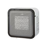 Amazon Basics Ceramic Space Heater, Mini Heater for Office Desk, Portable Tent Heater for Camping (Indoor Use), With Tip-Over Protection, Lightweight (1.4 LBS), White, 5.8"D x 3.4"W x 6"H