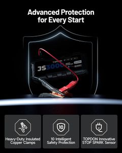 TOPDON JS3000 Portable Jump Starter – 3000A Battery Booster