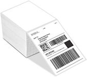 4x6 Thermal Direct Shipping Labels, Shipping Label Printer Paper, Fan-Fold Mailing Labels for Desktop Label Printer, Self-Adhesive Compatible with Zebra, Rollo, Dymo, MUNBYN, USPS 4" x 6", 500-Pack