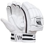 Whitedot Capital Cricket Batting Gloves for Professional Players (White, Small/Boys, Right)