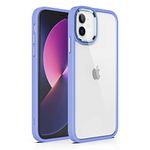 ULAK Compatible with iPhone 11 Case Clear with Color Border Hybrid Shockproof Protective Phone Case, Slim Transparent Anti-Scratch TPU Bumper Cover for iPhone 11 6.1 inch, Lavender Purple