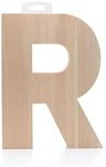Hampton Art Wood Letter Chunky 8" R, Wooden Letters, Wood Letters, Wooden Letters Wall Decor, Large Letters 8 Inch, Small for Crafts