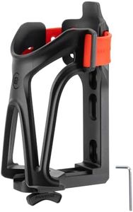 ROCKBROS Bike Cup Holder Motorcycle Water Bottle Holder - Bottle Size Adjustable for Handlebar & Frame for 2.3-3" Diameter Bottles, Bicycle Water Cage with Screw Tool, Durable Bike Drink Holder