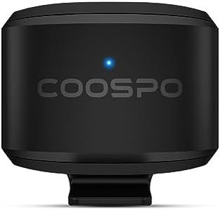 COOSPO Bike Speed Sensor BK9S, Bluetooth 5.0 ANT+ Cycling Speed Sensor, Bicycle Speed Sensor Tracking Speed Distance, IP67 & 300H Battery, Compatible with Rouvy/Zwift/Peloton/Wahoo/GPS Bike Computers