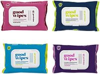 Goodwipes Flushable & Plant-Based Wipes with Botanicals | Dispenser for At-Home Use | Variety Pack with Aloe Septic and Sewer Safe | 240 count (4 packs) - Biggest Adult Wipes