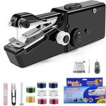 Mini Handheld Sewing, Mini Sewing Machine for Adults Quick Stitching,Portable Sewing Machine with Sewing Supplies Suitable for Home,Travel,DIY